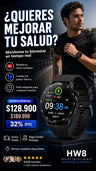 Reloj Inteligente HW8 Redondo Elegante Regalo Hombre Mujer